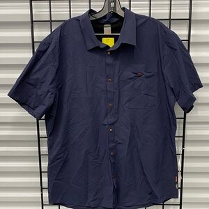 Quiksilver Dark Blue Casual Button Down Shirt